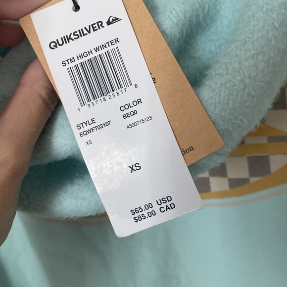 Quicksilver High Winter Womens Crop Hoodie - Picture 6 of 8